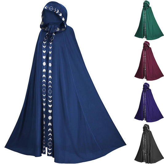 Hooded Medieval Cloak – Renaissance Cosplay Costume for Halloween & Festivals