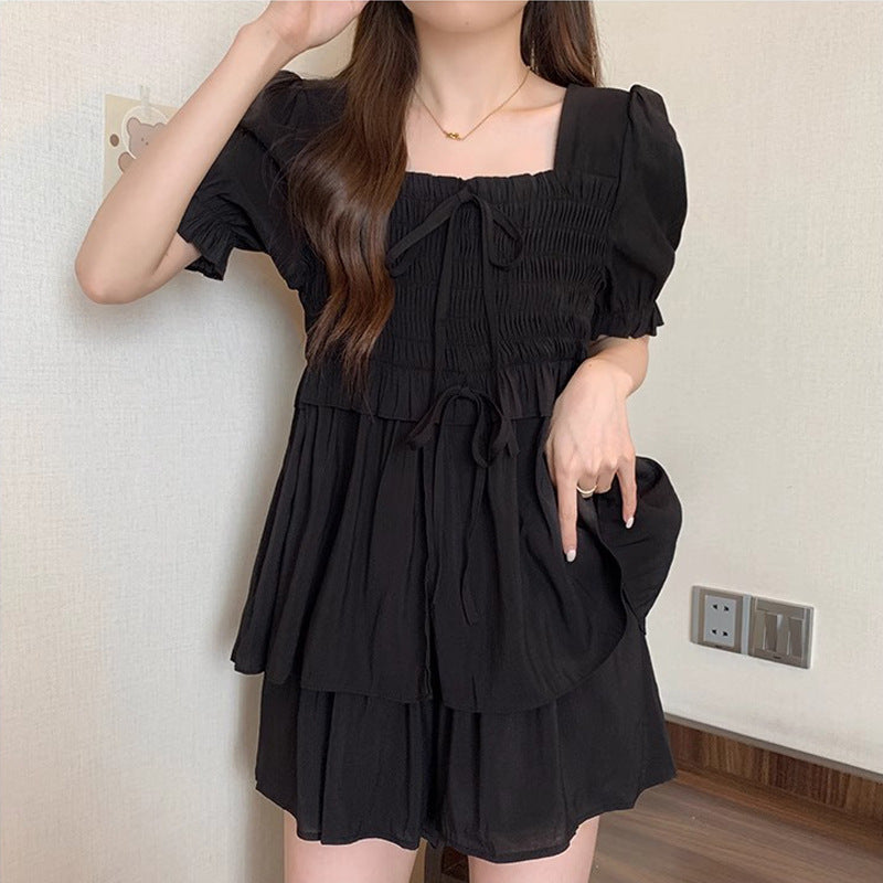 Women’s Elastic Waist Shirt & Shorts Casual Two-Piece Set