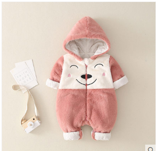 Baby Winter Thick Cotton Padded Jumpsuit Jacket