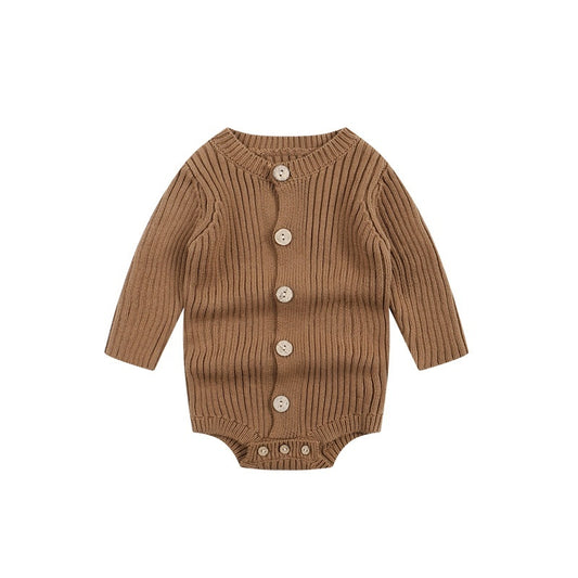 Baby Knitted Sweater Bodysuit – One-Piece Infant Outfit