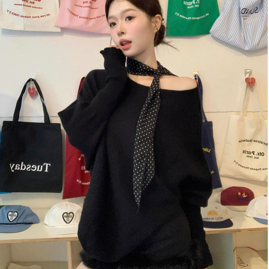 Women’s Irregular Knit Top – Soft, Stylish & Versatile Knitwear.