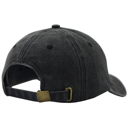 Men’s Black “The Garden Father” Baseball Cap – Funny Embroidered Adjustable Cotton Hat