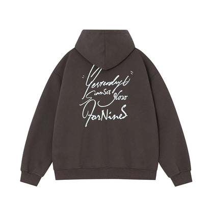 Unisex Zip-Up Hoodie – Trendy High-Street Hooded Cardigan for Couples