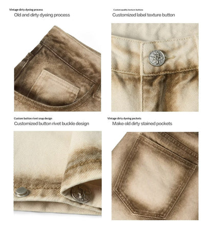 Men’s Loose Straight Retro Streetwear Floor-Length Pants – Casual Trendy Trousers