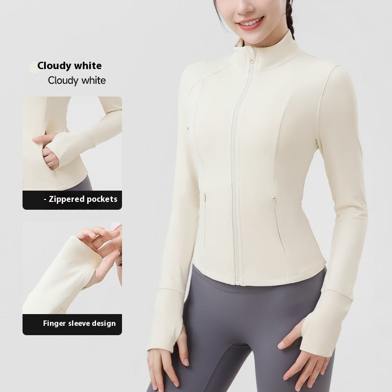 Autumn Outdoor Yoga Clothes Sports Coat For Women