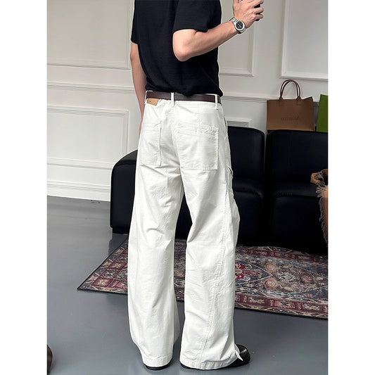 Women's American-Style Cutliff Loose-Fit Wide-Leg Casual Trousers – Comfortable & Stylish