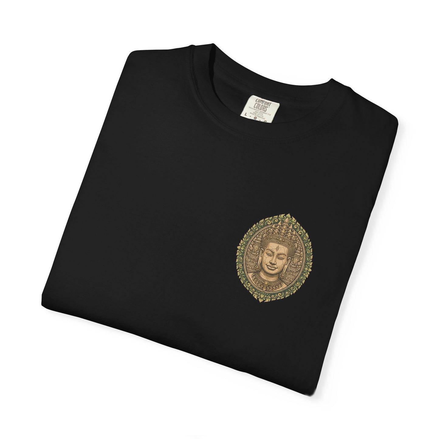 Buddha Lotus Chest T-Shirt — Vintage Meditation Graphic Tee