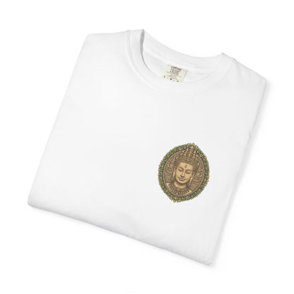 Buddha Lotus Chest T-Shirt — Vintage Meditation Graphic Tee