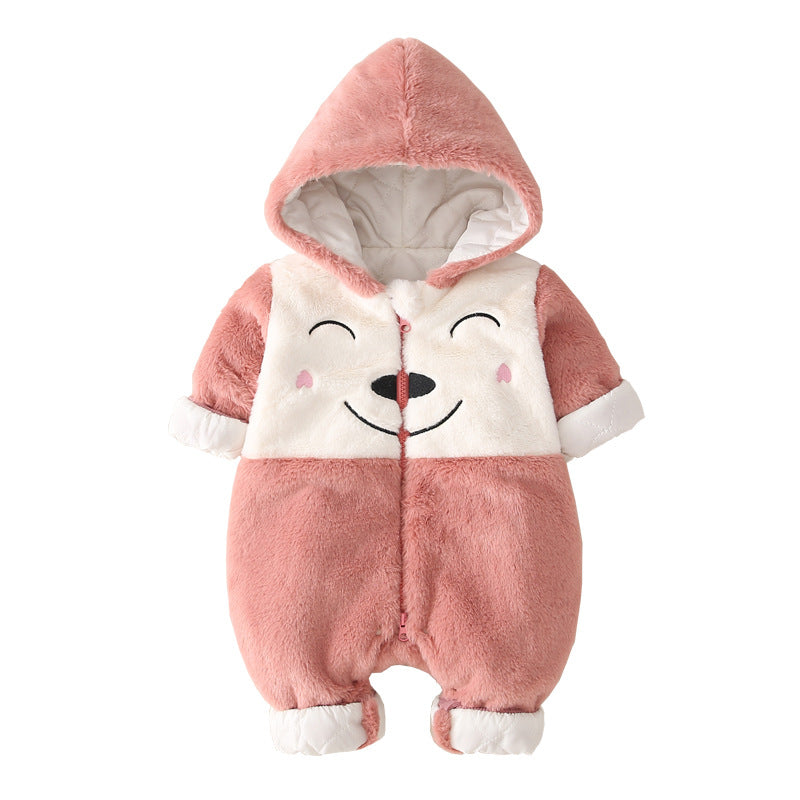 Baby Winter Thick Cotton Padded Jumpsuit Jacket
