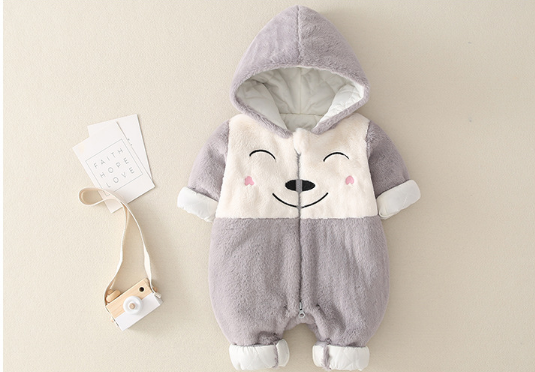 Baby Winter Thick Cotton Padded Jumpsuit Jacket