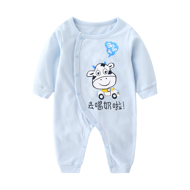 Baby Cotton Long Sleeve Romper – One-Piece Outfit for Infants