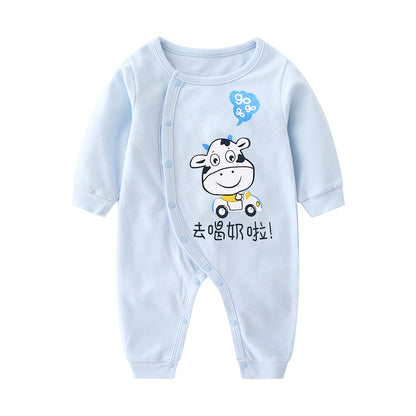 Baby Cotton Long Sleeve Romper – One-Piece Outfit for Infants