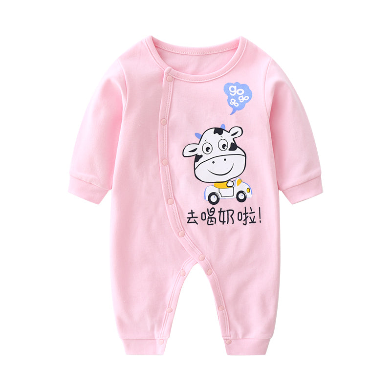 Baby Cotton Long Sleeve Romper – One-Piece Outfit for Infants