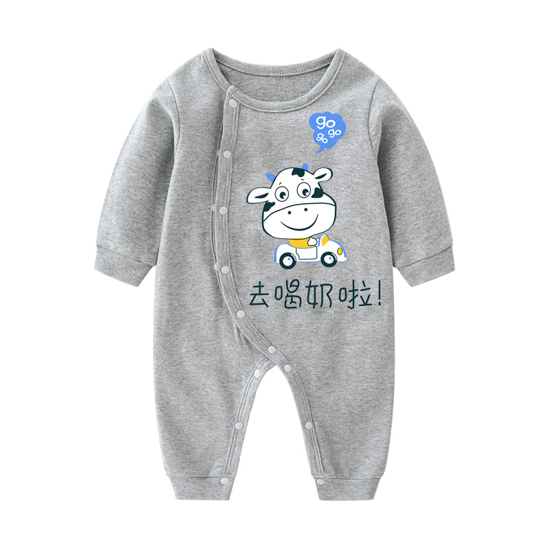 Baby Cotton Long Sleeve Romper – One-Piece Outfit for Infants