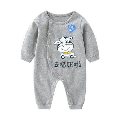 Baby Cotton Long Sleeve Romper – One-Piece Outfit for Infants