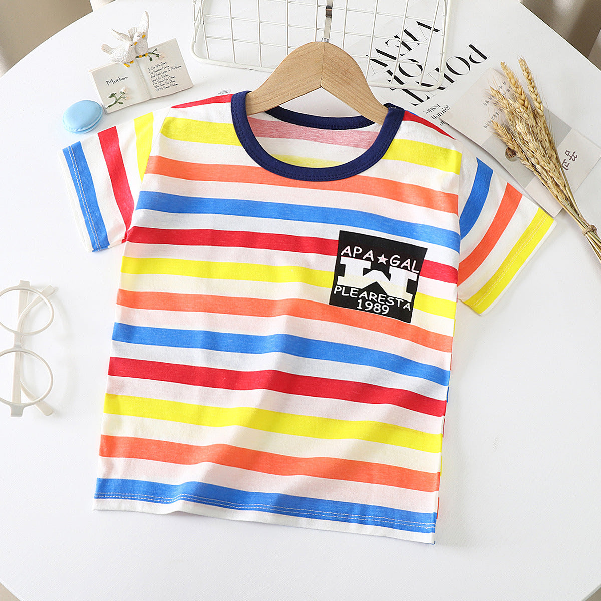 Children’s Cotton Short-Sleeve T-Shirt – Soft Baby Half-Sleeve Bottoming Top