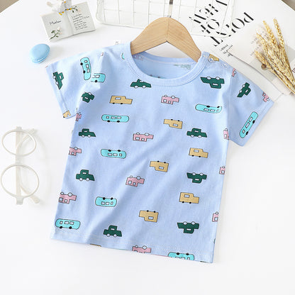 Children’s Cotton Short-Sleeve T-Shirt – Soft Baby Half-Sleeve Bottoming Top