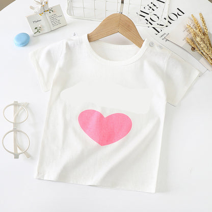 Children’s Cotton Short-Sleeve T-Shirt – Soft Baby Half-Sleeve Bottoming Top
