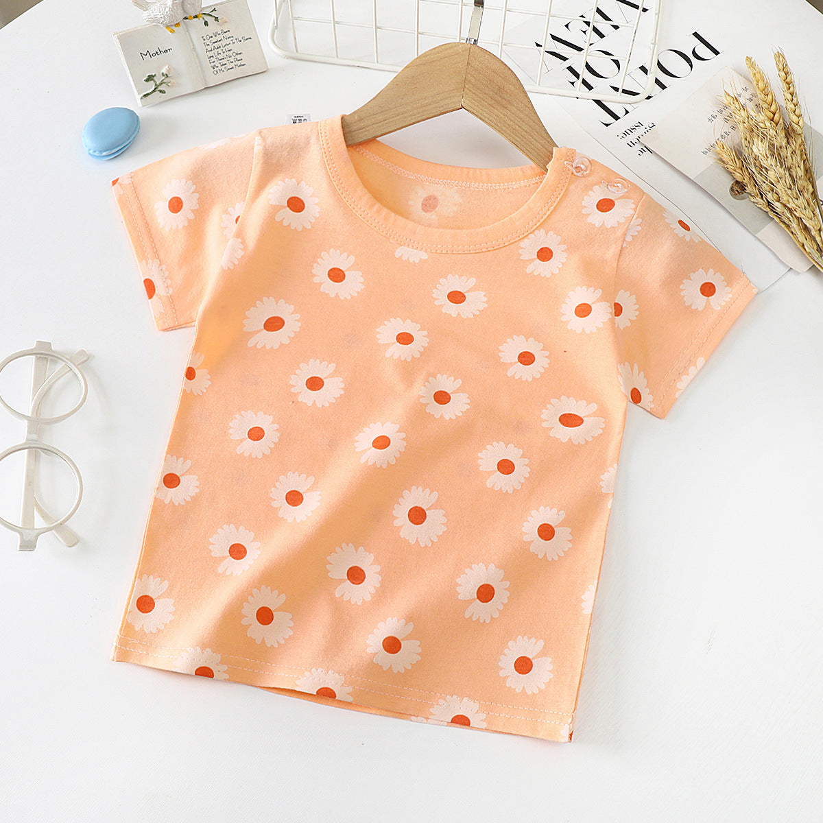 Children’s Cotton Short-Sleeve T-Shirt – Soft Baby Half-Sleeve Bottoming Top