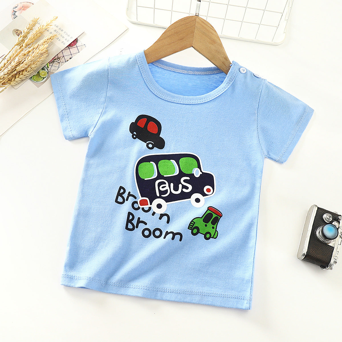 Children’s Cotton Short-Sleeve T-Shirt – Soft Baby Half-Sleeve Bottoming Top