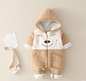 Baby Winter Thick Cotton Padded Jumpsuit Jacket
