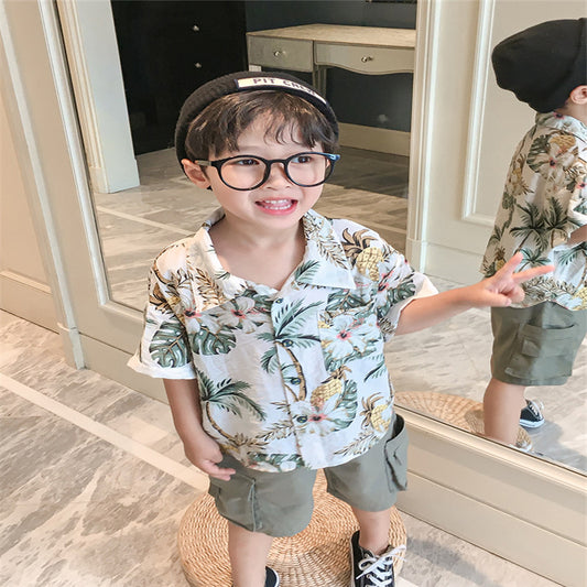 Baby Boys Floral Shirt – Cute Summer Top for Toddlers