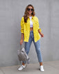 Women’s Fashion Ripped Shirt Jacket – Casual Autumn & Spring Top, Trendy Outerwear