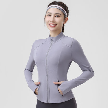 Autumn Outdoor Yoga Clothes Sports Coat For Women