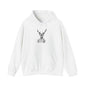 Gen-Z Deer Hoodie — Vintage Deer Skull Graphic Hooded Sweatshirt