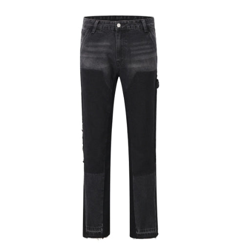 Men’s Straight-Leg Denim Pants – Street Style Casual Jeans