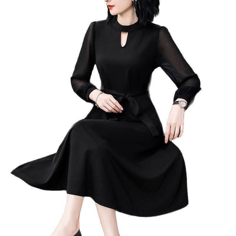 Women’s Slim Fit Long Sleeve Elegant Dress – Chic Fashion Evening / Office Dress