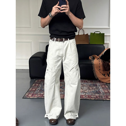 Women's American-Style Cutliff Loose-Fit Wide-Leg Casual Trousers – Comfortable & Stylish