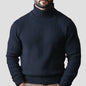 Men’s Knitted High-Neck Zip-Up Sweater – Long Sleeve Knit Jacket