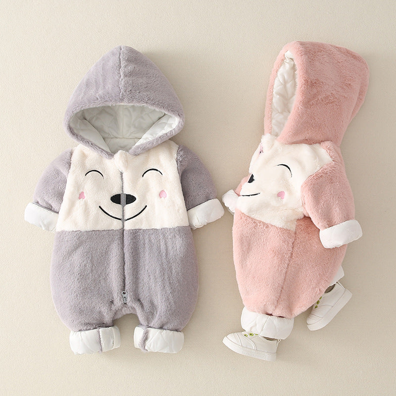 Baby Winter Thick Cotton Padded Jumpsuit Jacket