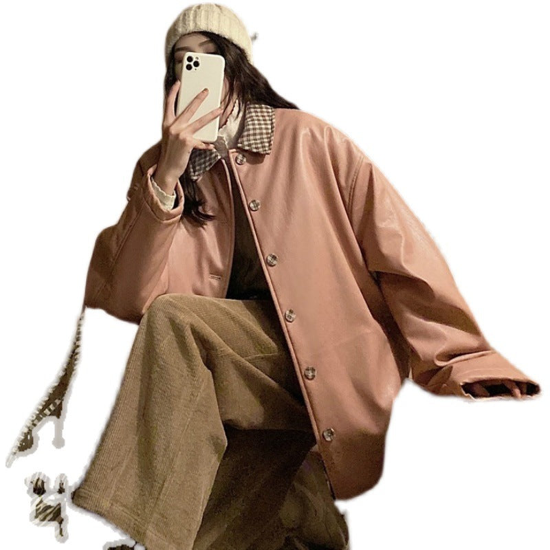 Women’s Loose Straight‑Leg Drop‑Crotch Pants – Casual Autumn/Winter Student Leisure Trousers