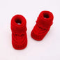 Handmade Knitted Wool Baby Booties – Soft Sole Shoes for Boys and Girls