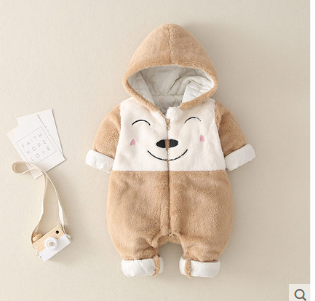 Baby Winter Thick Cotton Padded Jumpsuit Jacket