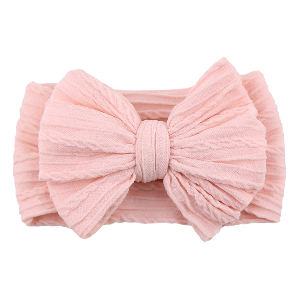 Handmade Baby Headbands – Soft Stretchy Nylon Hair Bands with Bows for Newborns and Toddlers