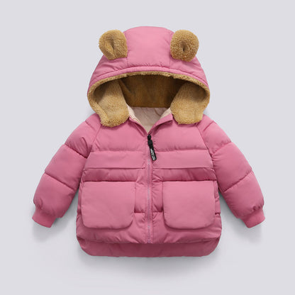 Kids Autumn & Winter Hooded Jacket – Warm Thick Coat for Children