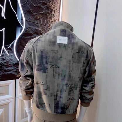 Men’s Luxury Patterned Casual Long-Sleeve Jacket – Stylish Fashion Outerwear