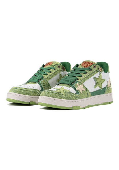 KAALIXTO Retro Star Sneakers Avocado – Unisex Casual Street Sneakers