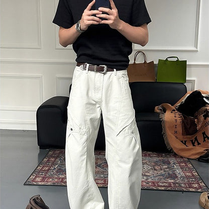 Women's American-Style Cutliff Loose-Fit Wide-Leg Casual Trousers – Comfortable & Stylish