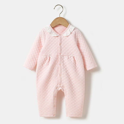 Baby Girl Korean Style Jumpsuit – Cute Romper for Infants