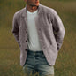 Men’s Solid-Color Wool Jacket – Youthful Trendy Fashion Outerwear