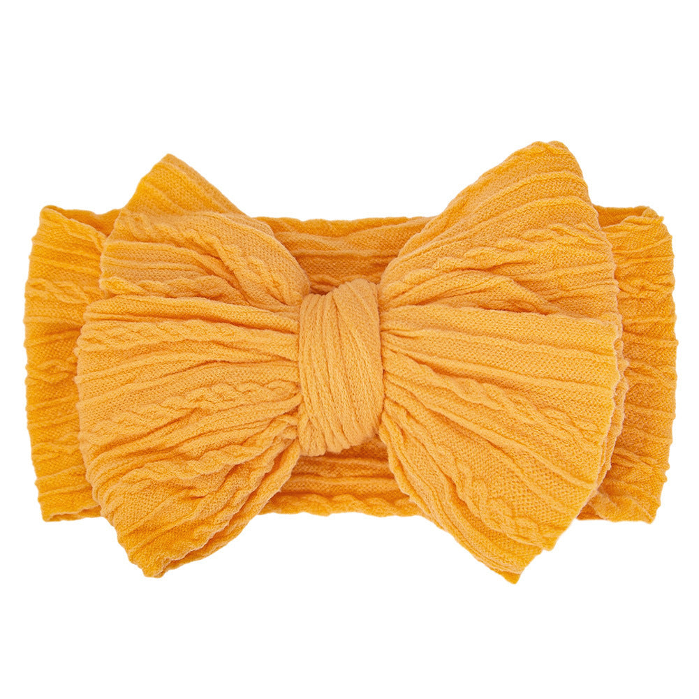 Handmade Baby Headbands – Soft Stretchy Nylon Hair Bands with Bows for Newborns and Toddlers