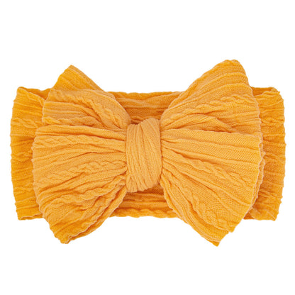 Handmade Baby Headbands – Soft Stretchy Nylon Hair Bands with Bows for Newborns and Toddlers