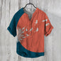Men’s Retro Printed Short-Sleeve T-Shirt – Casual Loose-Fit Summer Top.