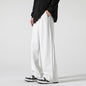 Men’s Loose-Fit Wide-Leg Sweatpants – Straight-Leg Draped Athletic Trousers
