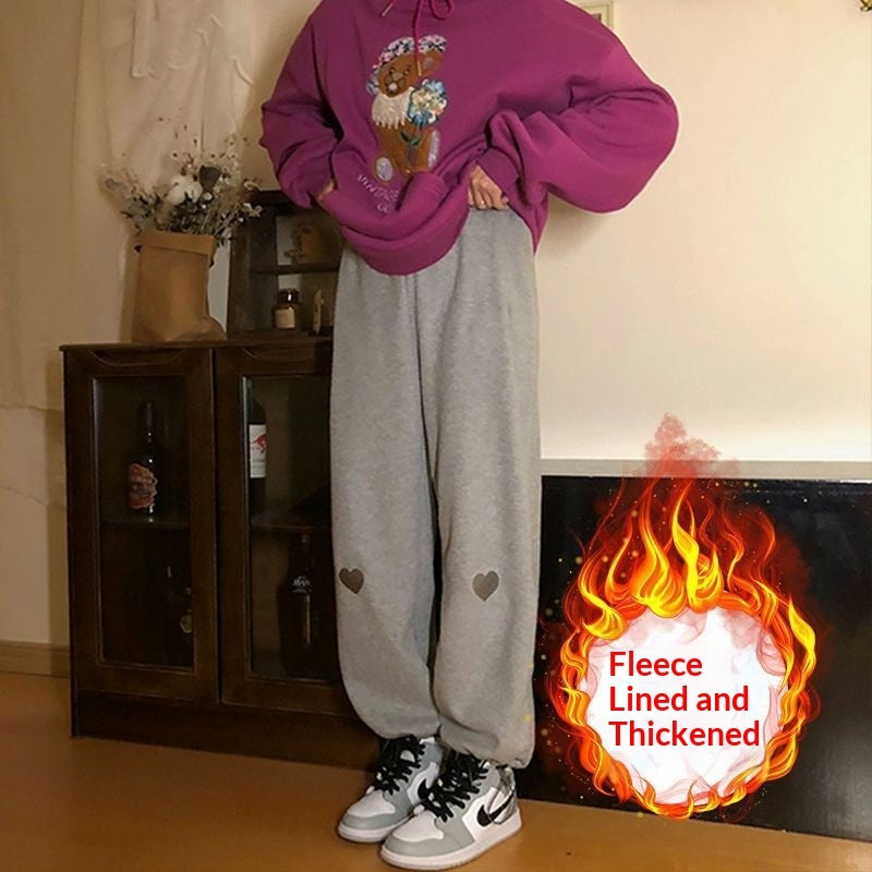 Women’s Loose High-Waisted Sweatpants – Lightweight Casual Lounge Pants