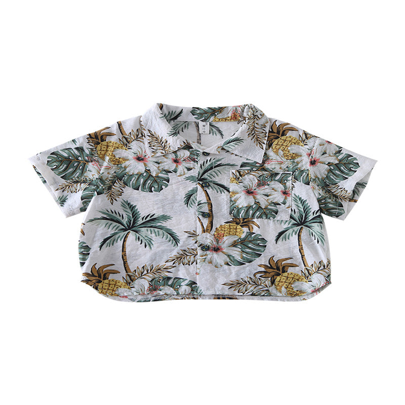Baby Boys Floral Shirt – Cute Summer Top for Toddlers